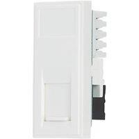 Contactum Media Modular Cat 6a RJ45 Ethernet Socket White (282RP)