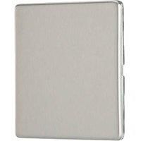 Contactum Lyric 1-Gang Blanking Plate Brushed Steel (399RP)