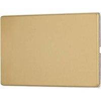 Contactum Lyric 2-Gang Blanking Plate Brushed Brass (825RP)