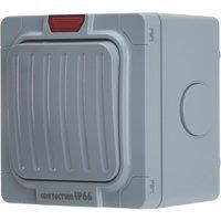 Contactum IP66 20A 1-Gang 2-Way Weatherproof Outdoor Switch with Neon (276RP)