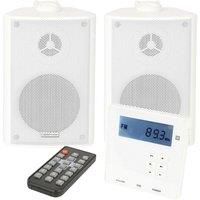 Wall Mounted Micro Bluetooth Amplifier & Speaker Kits Stereo HiFi Music Player
