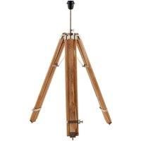 Wood Tripod Floor Lamp Height Adjustable Standing Living Room Light Base Legs