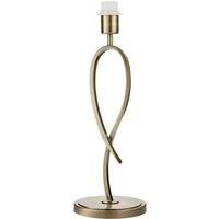 Eaves Luxury Table Lamp Light Brushed Brass Curved Modern Elegant Bulb Holder