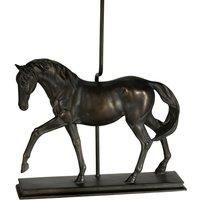 Table Lamp Large Horse Statuette Shade Not Included Bronze Patina LED E27 40w