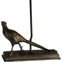 Table Lamp Pheasant Statuette Lamp Shade Not Included Bronze Patina LED E27 40w