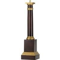 Table Lamp Oxblood & Gold Painted Square & Cylindrical Shade Not Inc LED E27 60w