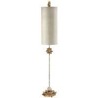 Table Lamp Cylindrical Cream Shade in Putty Wash Gold/ White LED E27 60W