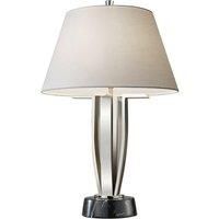 Table Lamp Highly Polished Nickel Finish LED E27 60W Single Bulb d00958