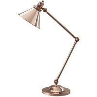 Table Lamp Pivoting Ball Shape Joints Angular Polished Copper LED E27 60W