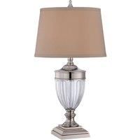 Table Lamp Highly Polished Nickel Finish LED E27 100W Single Bulb d02195