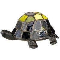 Table Lamp Turtle Tortoise Battery Tiffany Shell Integrated LED Vintage Bronze