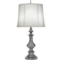 Table Lamp Traditional Zince Cast Ivory Shadow Shade Antique Nickel LED E27 60W