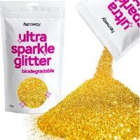 Hemway Eco Friendly Biodegradable Craft Glitter 100g / 3.5oz   Gold   DIY, Decoration, Arts & Crafts