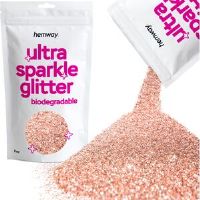 Hemway Eco Friendly Biodegradable Craft Glitter 100g / 3.5oz   Rose Gold   DIY, Decoration, Arts & Crafts