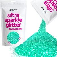 Hemway Eco Friendly Biodegradable Craft Glitter 100g / 3.5oz   Turquoise Blue   DIY, Decoration, Arts & Crafts