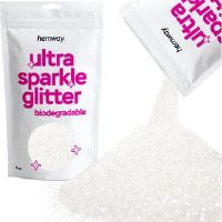 Hemway Eco Friendly Biodegradable Craft Glitter 100g / 3.5oz   White Iridescent   DIY, Decoration, Arts & Crafts