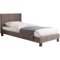 Birlea Berlin Bed, Fabric, Grey, Single