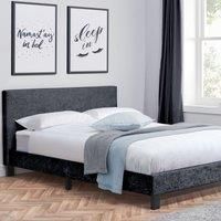 Berlin Crushed Velvet Bed Frame Black