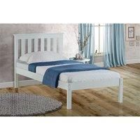 Birlea Denver Low End Bed, Wood, White, Single