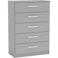 Birlea Lynx 5 Drawer Chest Grey