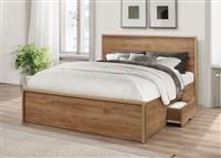 Birlea Stockwell Bed Rustic Oak Effect, Wood, 135cm