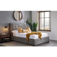 Birlea Double Shelby Fabric Bed Grey