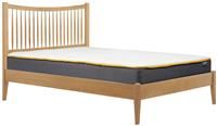 Oak Double Bed Frame Birlea Berwick Solid Traditional Scandia 4FT6 135cm