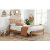 Oak Double Bed Frame Birlea Berwick Solid Traditional Scandia 4FT6 135cm