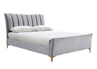 Birlea Clover Velvet Double Bed Frame - Grey