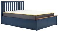 Birlea Phoenix Navy Blue Wood Gas Lift Ottoman Storage Bed - 4ft, 4ft6 & 5ft