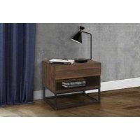 Birlea Houston 1 Drawer Bedside Walnut