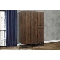 Birlea Houston 4 Door Wardrobe Walnut