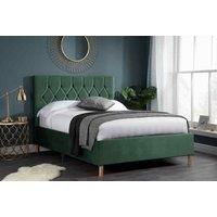 Birlea 120cm Loxley Fabric Bed Green