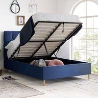 Birlea Loxley Fabric Ottoman Storage Lift Up Bed  4ft6 Double Blue