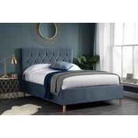 Birlea Loxley Fabric Ottoman Storage Lift Up Bed 4ft Small Doule Grey