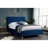 Birlea 150CM LOXLEY OTTOMAN BED BLUE, Fabric, King Size