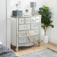 Birlea Elysee Merchant Chest Mirrored in Silver