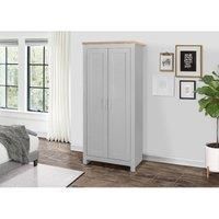 Birlea Highgate 2 Door Wardrobe Grey & Oak Farmhouse Shabby Chic
