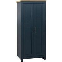 Highgate 2 Door Wardrobe Navy Blue & Oak