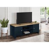 TV Unit Blue Oak Birlea Highgate Large Entertainment Navy Farmhouse Shabby Chic