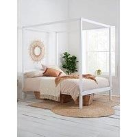Birlea Mercia Four Poster King Bed White