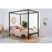 Mercia Four Poster King Bed Black