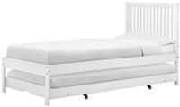 Birlea Buxton Single Bed Frame With Trundle - White