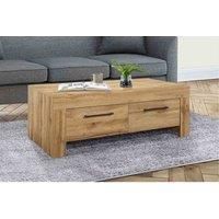 Oak Coffee Table New 4 Drawers Birlea Compton