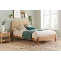 Margot Double Rattan Bed Oak