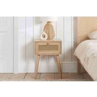 Birlea Bedside Table, Engineered Wood, Brown, One Size