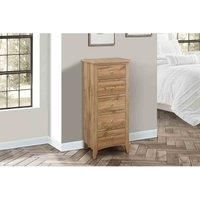 Birlea, MDF/Chipboard, Brown, 5 Drawer Tall Chest