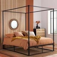 Birlea Farringdon 4 Poster Double Bed Frame - Black