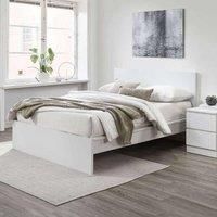Birlea Oslo White Double Bed Frame 4FT6 Bedstead Minimalist Design