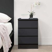 Birlea Furniture Bedside Table, Black, One Size
